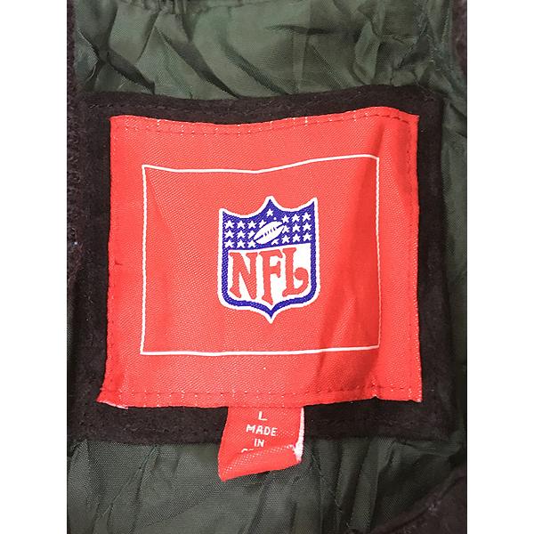 古着 NFL New York Jets ジェッツ 本革 オール スエード レザー