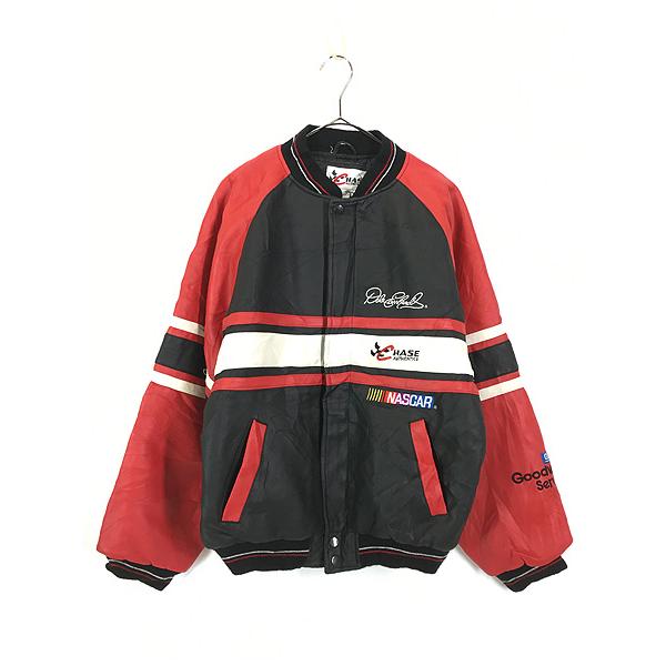 古着 90s CHASE 「Dale Earnhard」 ドライバー 企業 刺しゅう パデット
