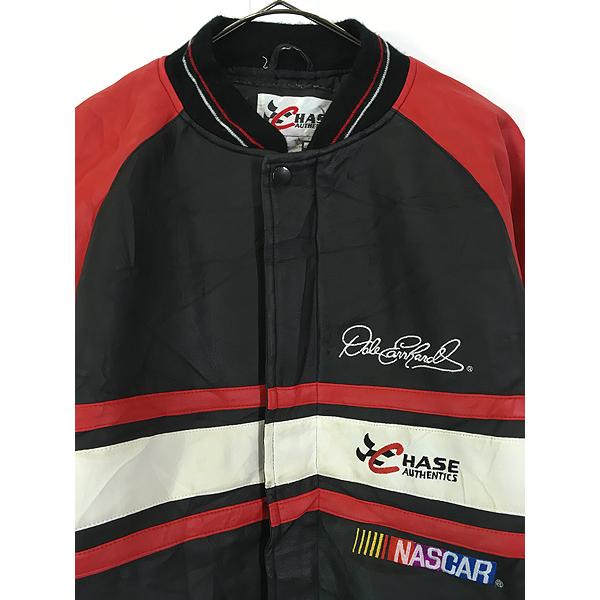 古着 90s CHASE 「Dale Earnhard」 ドライバー 企業 刺しゅう パデット