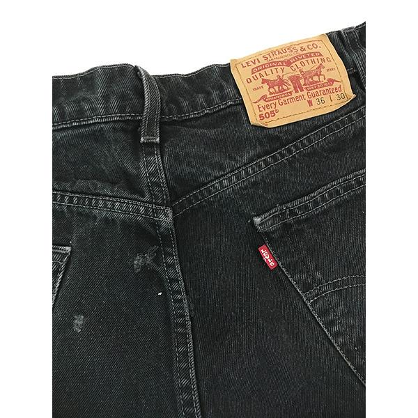 古着 90s Levi's 505-0260 スーパー ブラック デニム パンツ ジーンズ スリム W34 L29 古着 90s Levi's 505-0260 スーパー ブラック デニム パンツ ジーンズ