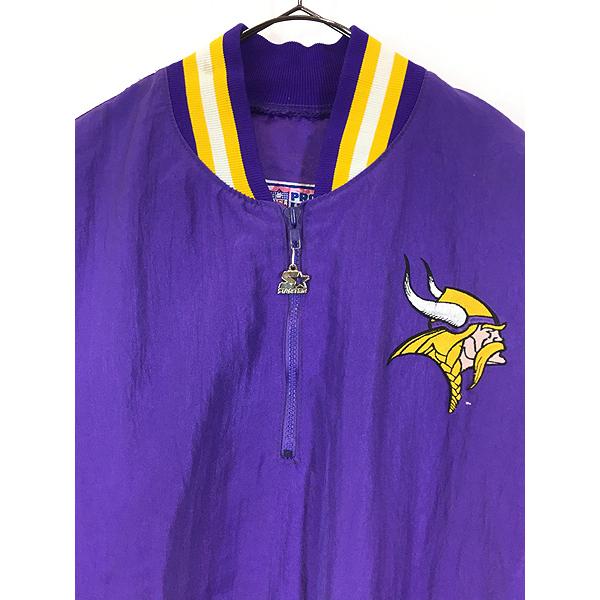 Vikings ハーフジップ ウェア 紫と黄色 Vikings ハーフジップ ウェア