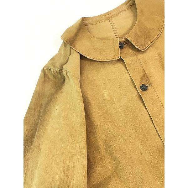 古着 1900s De Moulin Bros.&Co ブラウンツイル ワーク カバーオール ジャケット 42位 古着 1900s De Moulin Bros.&Co ブラウンツイル ワーク カバーオール