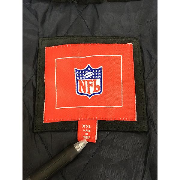 古着 NFL New England Patriots ペイトリオッツ 本革 オール スエード