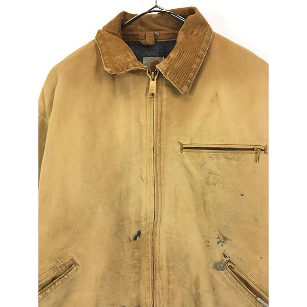 90〜00s フェイクレザー 中綿 茶色 M 古着 裏地付き 90〜00s フェイクレザー 中綿 茶色 M 古着 裏地付き ジャケット