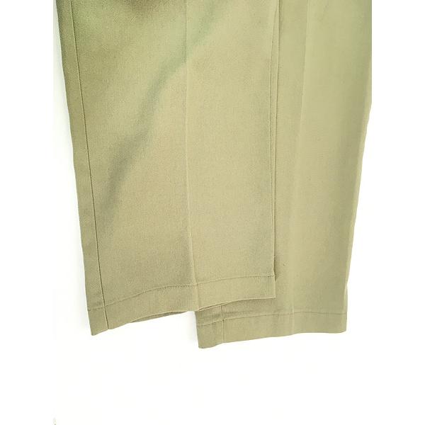 古着 90s USA製 Dickies コットンツイル ワーク チノ パンツ ストレート カーキ W35 L29 美品!! 古着 90s USA製 Dickies コットンツイル ワーク チノ パンツ