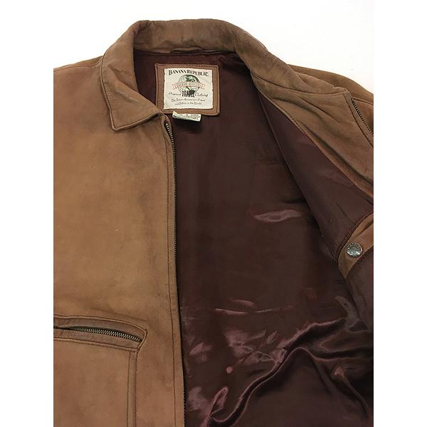 古着 80s BANANA REPUBLIC 「Safari & Travel」 A-2 タイプ 本革 