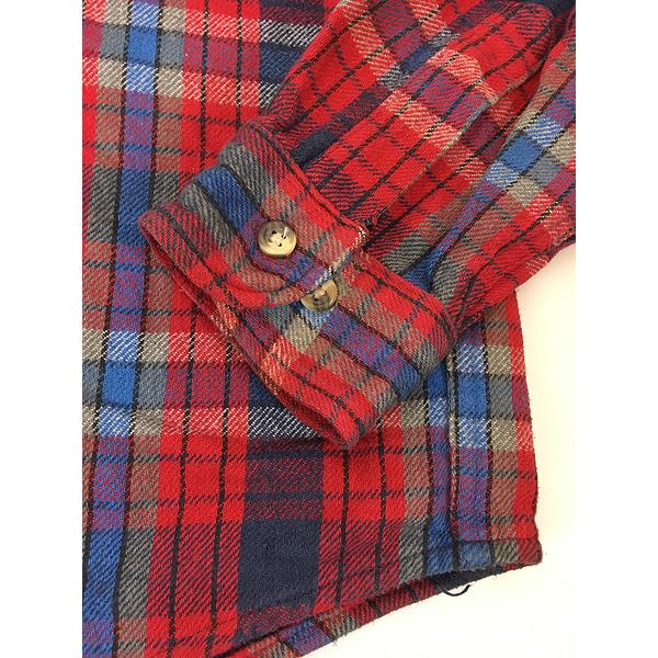 古着 80s DAKOTA by FIVE BROTHER カラフル チェック ヘビー