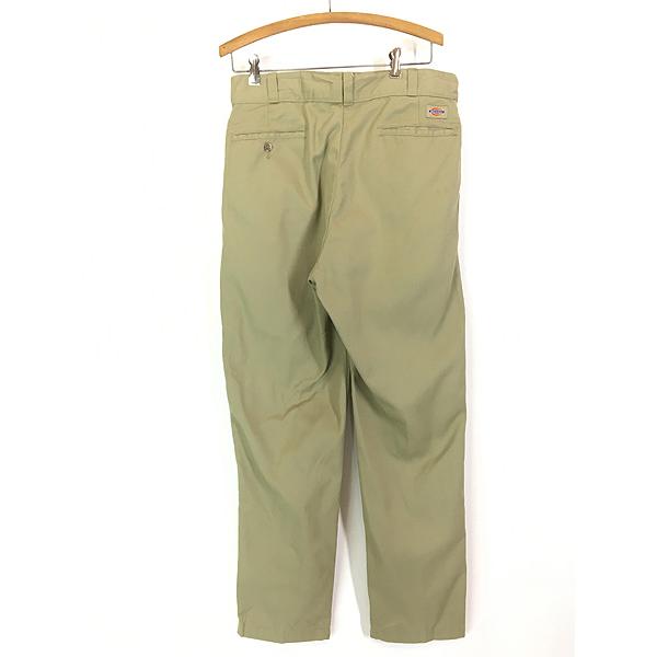 古着 90s USA製 Dickies 2タック コットンツイル ワーク チノ パンツ