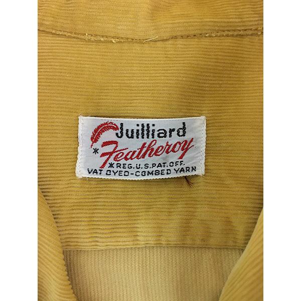 古着 60s Juilliard Featheroy 無地 ソリッド 開襟 ボックス