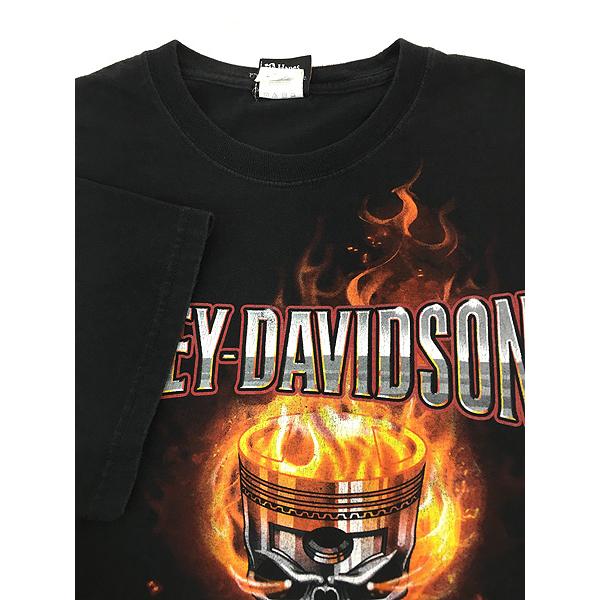 古着 10s HARLEY DAVIDSON クマ メタリック スカル Tシャツ XL 古着｜dracaena｜05