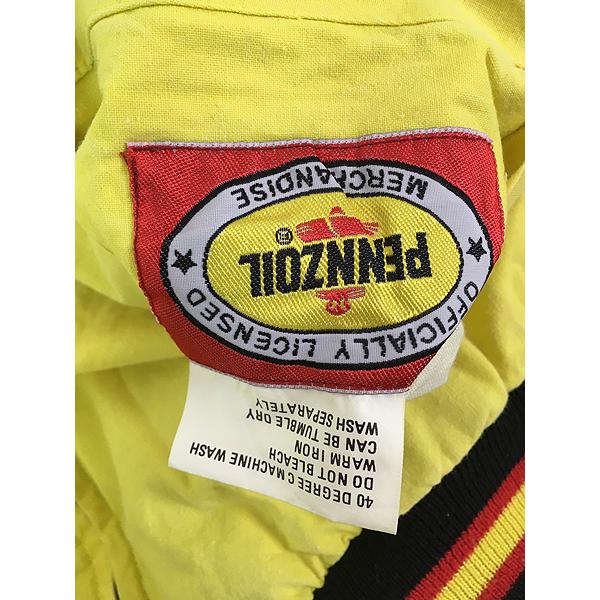 古着 90s PENNZOIL オイル 企業 レーシング 刺しゅう リバーシブル