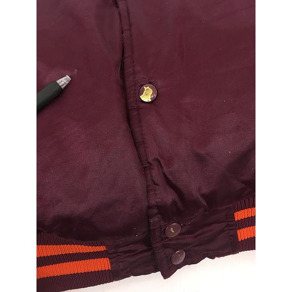 古着 NIKE 「VIRGINIA TECH」 光沢 サテン パデット スタジャン