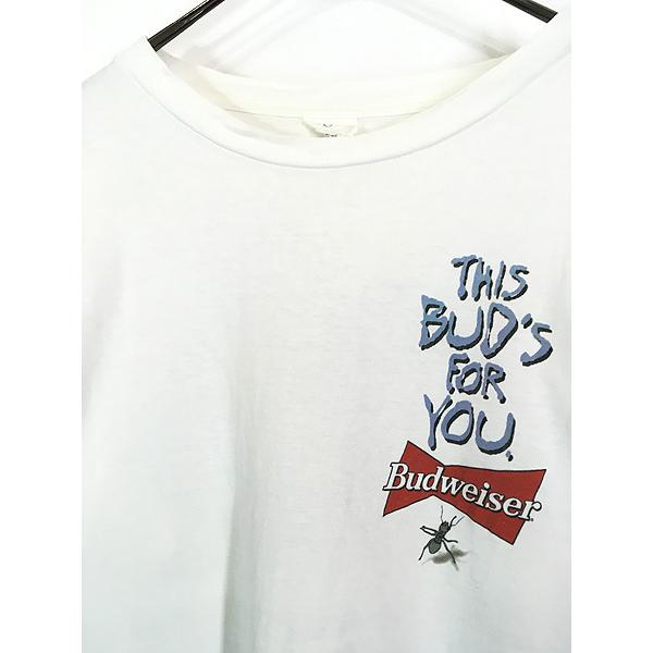 古着 90s Budweiser バドワイザー ビール 企業 アリクイ Tシャツ XL 