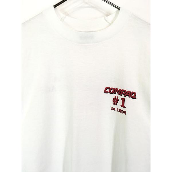 古着 90s USA製 COMPAQ PC コンピューター ソフトウェア Tシャツ XL
