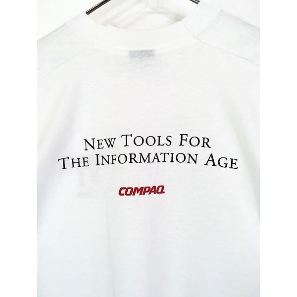 古着 90s USA製 COMPAQ PC コンピューター ソフトウェア Tシャツ XL