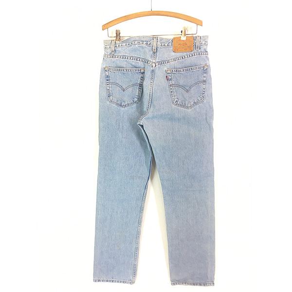古着 90s Levi's 505-4834 ブルー デニム パンツ ジーンズ スリム W34