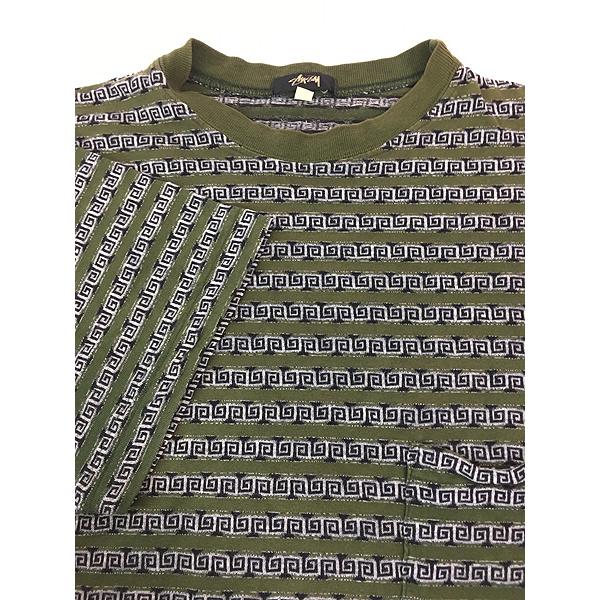 古着 80s STUSSY 最初期 黒タグ 100%コットン ジャガード 古着 80s STUSSY 最初期 黒タグ 100%コットン ジャガード