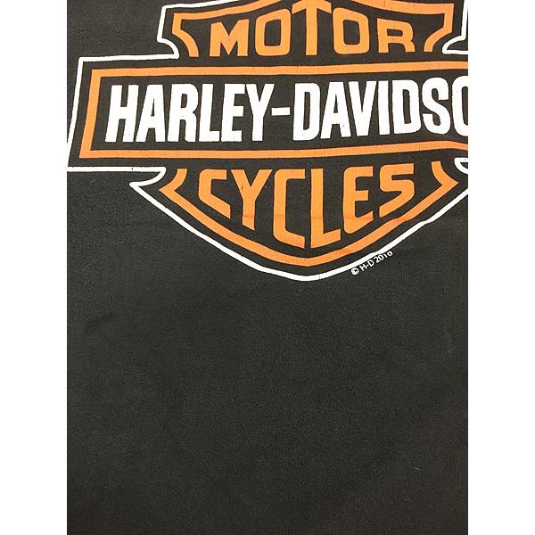 古着 10s HARLEY DAVIDSON シールド&バー BIG プリント Tシャツ L 古着｜dracaena｜05