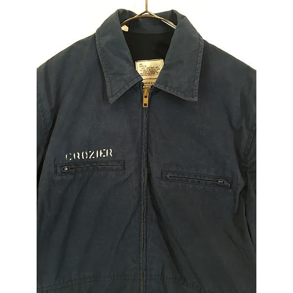 古着 80s 米軍 USN 「CROZIER」 ステンシル ミリタリー ネイビー