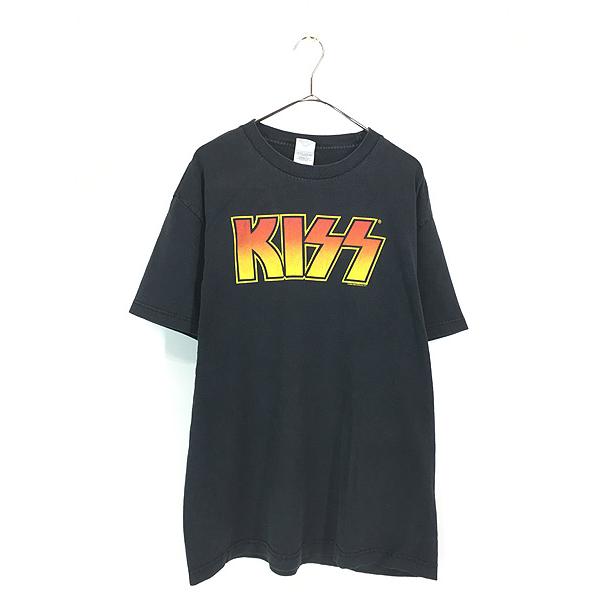 古着 00s KISS キッス ロゴ メタル ロック バンド Tシャツ L 古着 00s KISS キッス ロゴ メタル ロック バンド Tシャツ L : 古着屋