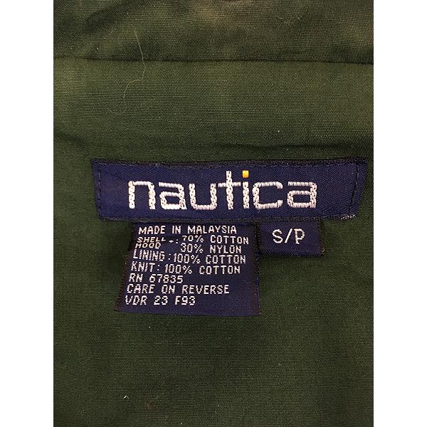 古着 90s Nautica J-CLASS アーム 刺しゅう 比翼 2way コットン