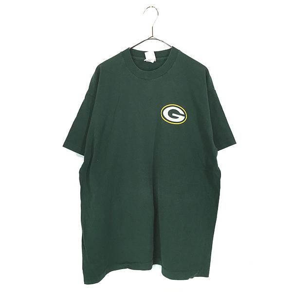 古着 90s NFL Green Bay Packers パッカーズ BIG プリント Tシャツ XL
