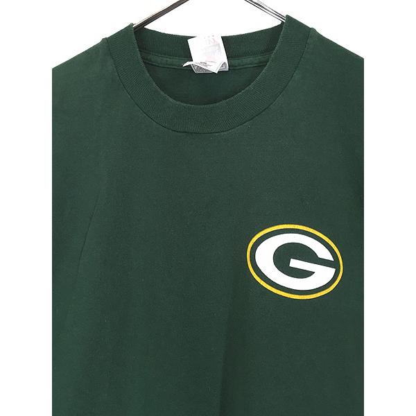 古着 90s NFL Green Bay Packers パッカーズ BIG プリント Tシャツ XL