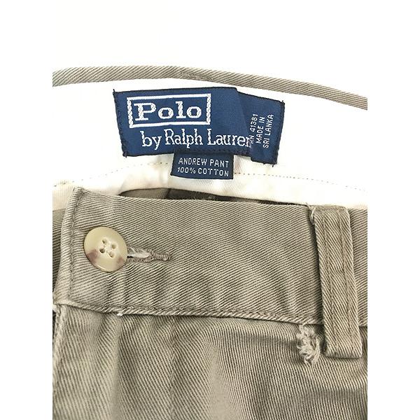 古着 90s Polo Ralph Lauren 「ANDREW PANT」 タック チノ 古着 90s Polo Ralph Lauren 「ANDREW PANT」 タック チノ