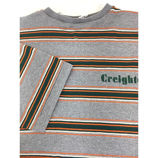 古着 60s Velva Sheen 「Creighton」 オールド マルチ ボーダー T