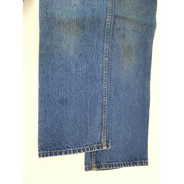 古着 90s USA製 Levi's 517-0217 ブルー デニム ブーツカット パンツ