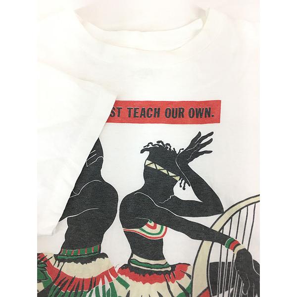 古着 90s Kacy 「We Must Teach Our Own」 メッセージ ブラック