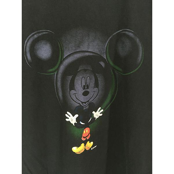 古着 90s Disney Mickey ミッキー ミラー 反射 Tシャツ XL位 : 古着屋