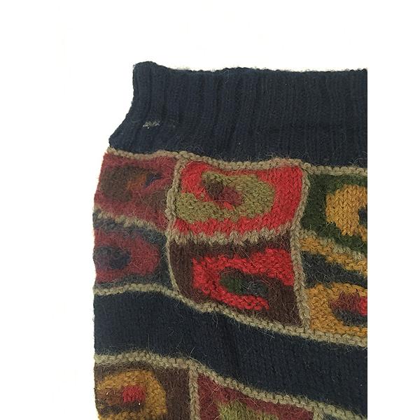 古着 90s ペルー製 the peruvian connection マルチ ブロック アート