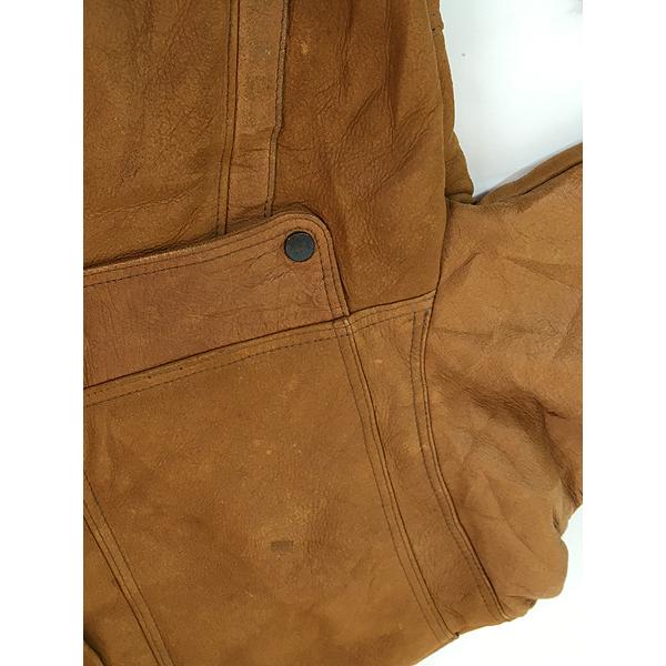 古着 70s 英国製 Owen Barry B-3 タイプ 本革 シープスキン レザー