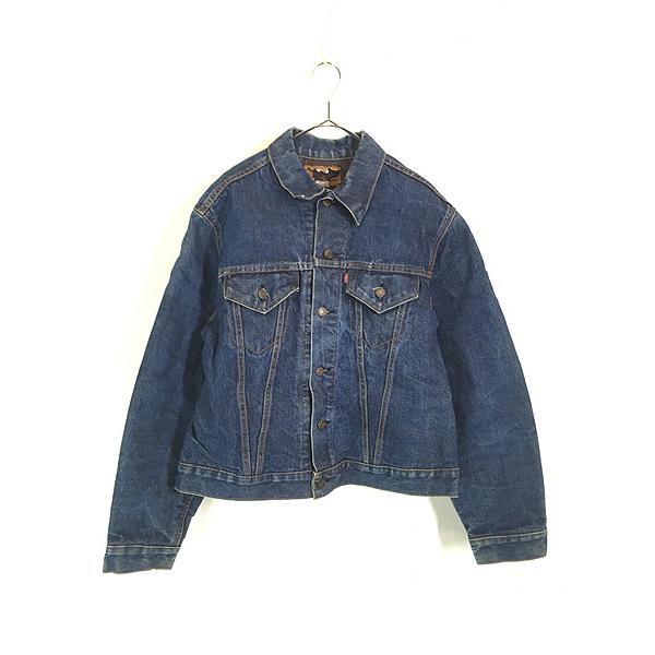 70s Levi's 70505-0317 TROY製 ブランケット 70s LEVI'S 70505-0317 DENIM JACKET WITH TROY BLANKET SIZE 42 GOOD