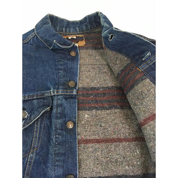 70s USA製 Levi’s リーバイス デニムジャケット インディゴ 濃紺 古着 70s USA製 Levi's 70505-0217 4th 濃紺 インディゴ デニム