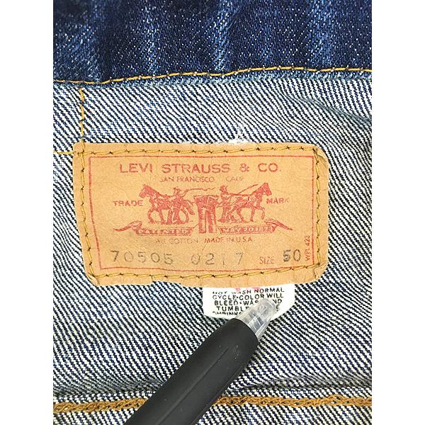 古着 70s USA製 Levi's 70505-0217 「初期 過渡期」 貴重!! ブランク
