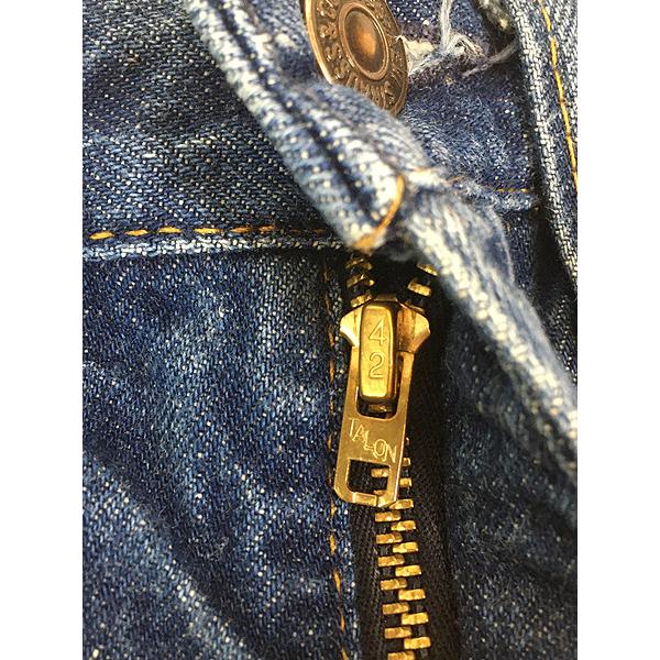 古着 70s Levi's 646 濃紺 ブルー デニム ベルボトム パンツ ジーンズ