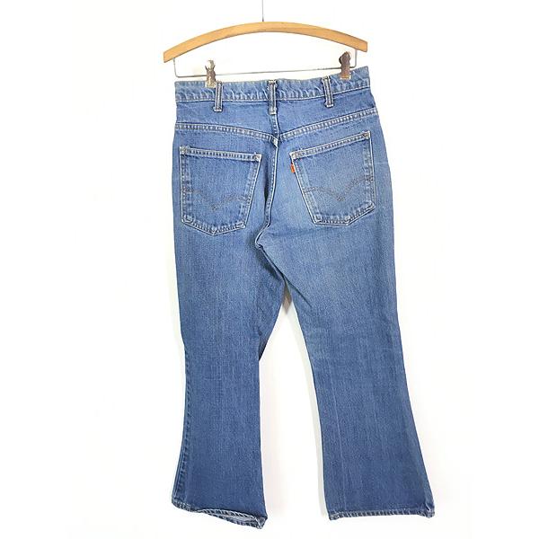 古着 70s Levi's 646-0217 ヒゲ 縦落ち ブルー デニム 古着 70s Levi's 646-0217 ヒゲ 縦落ち ブルー デニム