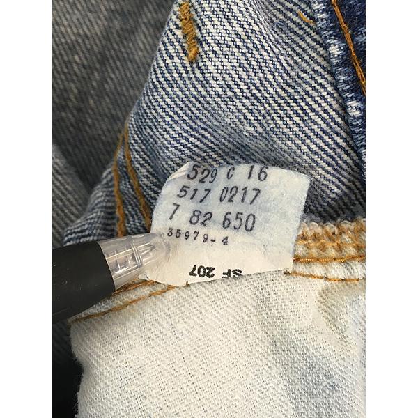 古着 80s Levi's 517-0217 「66 後期」 黒カン 内股シングル ブルー