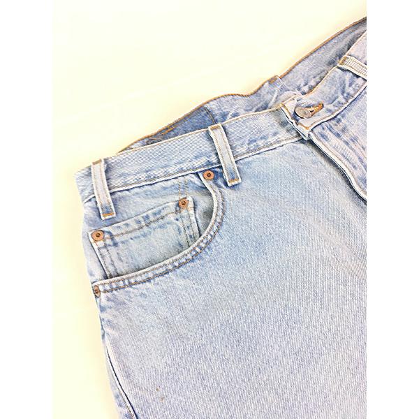 古着 90s USA製 Levi's 505-4834 アイスブルー デニム パンツ ジーンズ