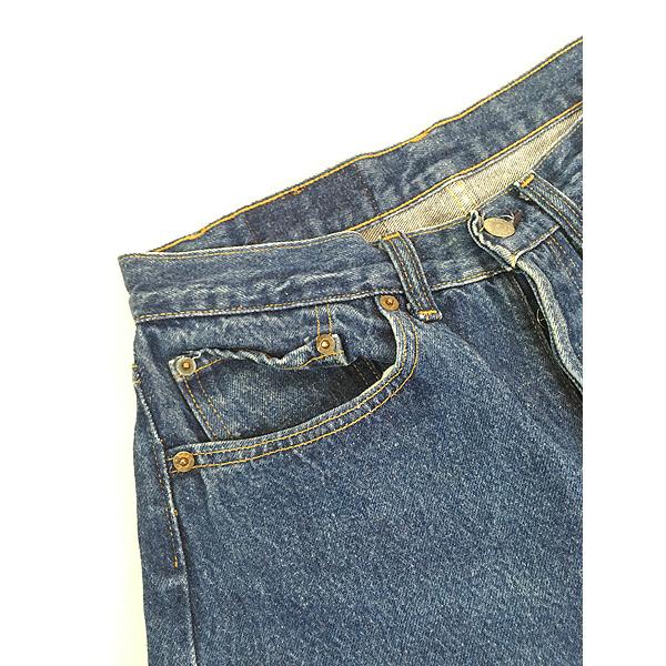 古着 80s USA製 Levi's 501-0115 濃紺 ブルー デニム パンツ ジーンズ