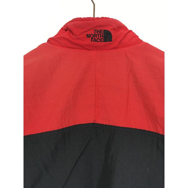 THE NORTH FACE / 90s/USA/バイカラー/ブルゾン/M/ナイロン/RED 古着 90s USA製 TNF The North Face バイカラー シェルド フリース
