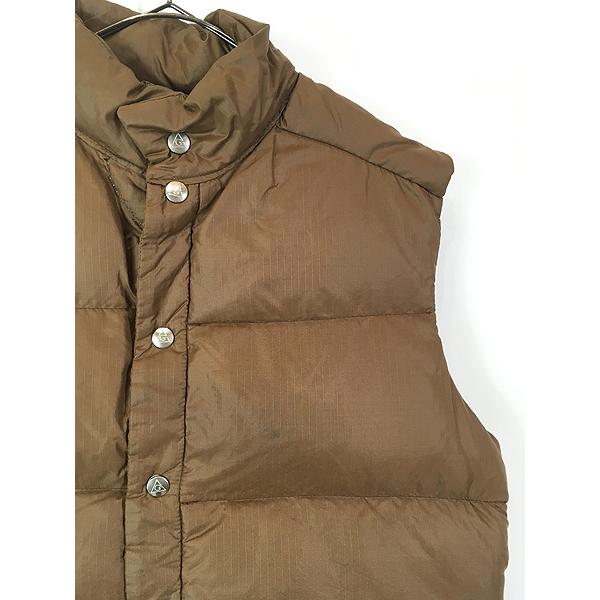 古着 80s USA製 GERRY 軽量 ボリューム ダウン ベスト 茶 M : 古着屋
