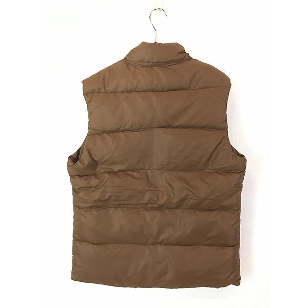 古着 80s USA製 GERRY 軽量 ボリューム ダウン ベスト 茶 M : 古着屋