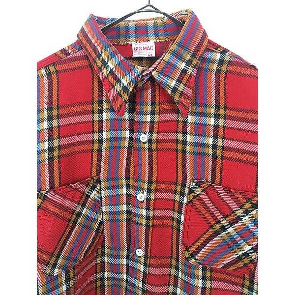 70s big mac バッファローチェック　ヘビーネルシャツ BIG MAC ビッグマック 70s 80s ヴィンテージ チェック柄 ヘビー