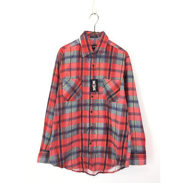 古着 Deadstock!! 80s BIG YANK チェック プリント フランネル
