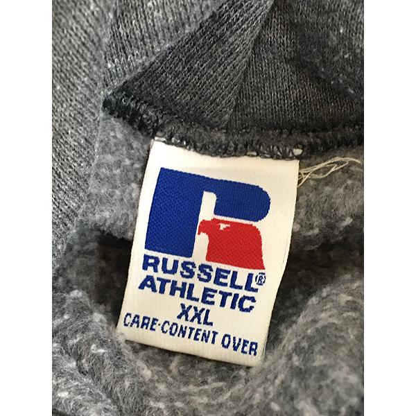 古着 90s Russell 無地 ソリッド セットイン ビッグサイズ スウェット パーカー グレー XXL 古着 90s Russell 無地 ソリッド セットイン ビッグサイズ スウェット