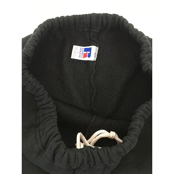 古着 90s USA製 Russell 無地 ソリッド スウェット パンツ ブラック L