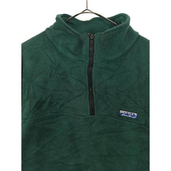 古着 80s Eddie Bauer ピラミッドタグ ハーフジップ プルオーバー